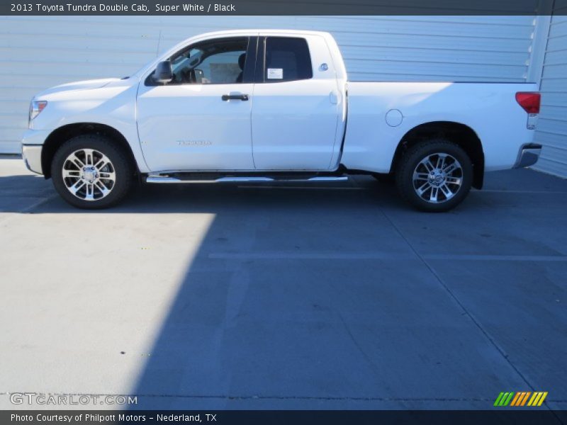 Super White / Black 2013 Toyota Tundra Double Cab