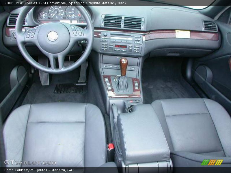 Sparkling Graphite Metallic / Black 2006 BMW 3 Series 325i Convertible