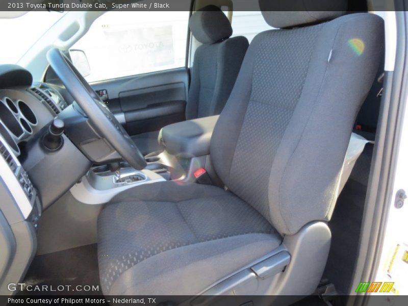 Super White / Black 2013 Toyota Tundra Double Cab