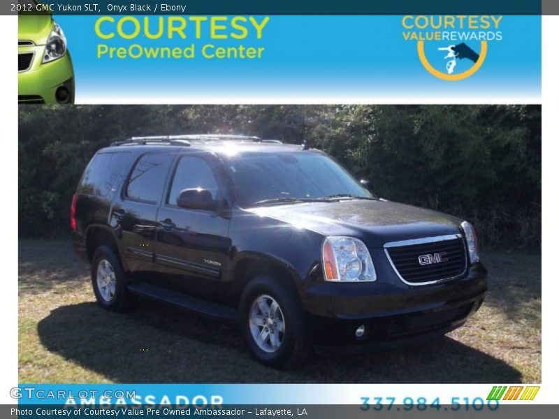 Onyx Black / Ebony 2012 GMC Yukon SLT