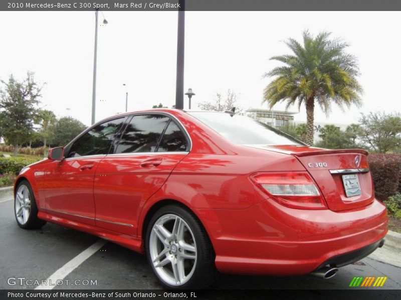 Mars Red / Grey/Black 2010 Mercedes-Benz C 300 Sport