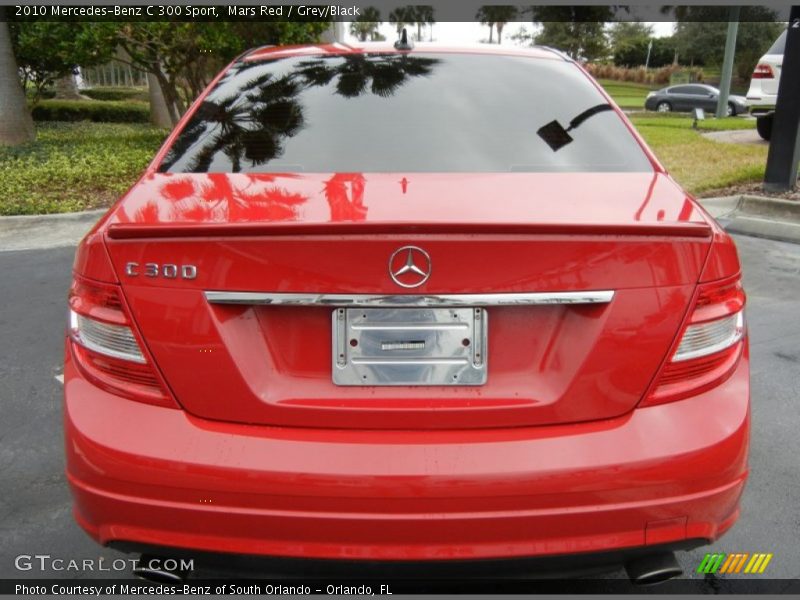 Mars Red / Grey/Black 2010 Mercedes-Benz C 300 Sport