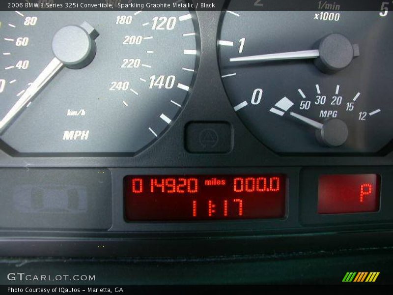 Sparkling Graphite Metallic / Black 2006 BMW 3 Series 325i Convertible