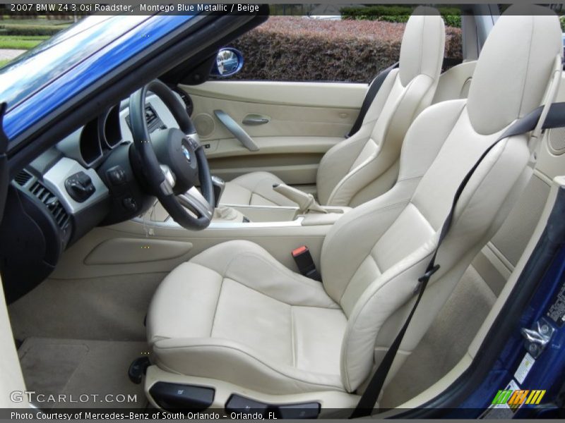 Front Seat of 2007 Z4 3.0si Roadster