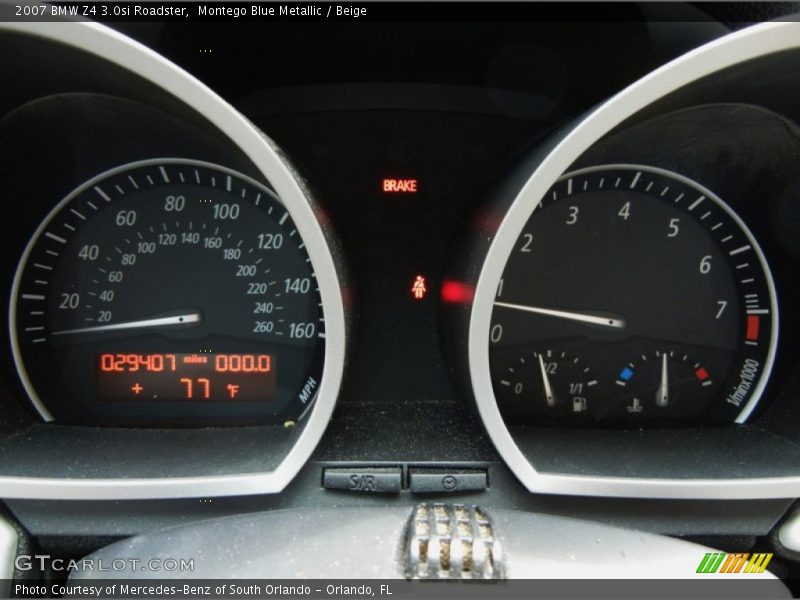  2007 Z4 3.0si Roadster 3.0si Roadster Gauges