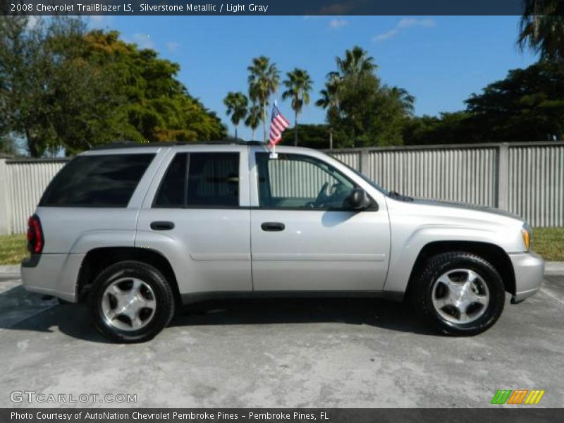 Silverstone Metallic / Light Gray 2008 Chevrolet TrailBlazer LS