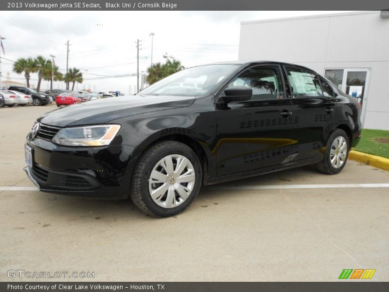 Black Uni / Cornsilk Beige 2013 Volkswagen Jetta SE Sedan