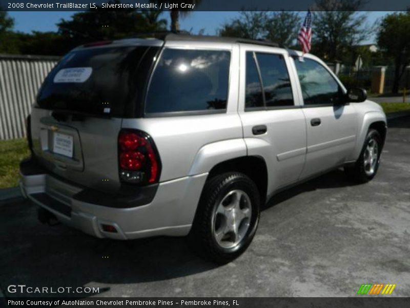Silverstone Metallic / Light Gray 2008 Chevrolet TrailBlazer LS