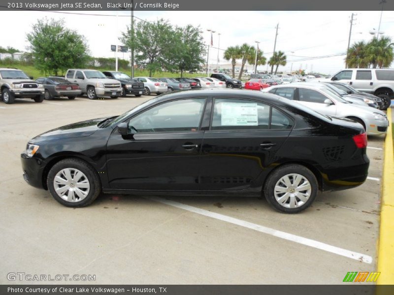 Black Uni / Cornsilk Beige 2013 Volkswagen Jetta SE Sedan