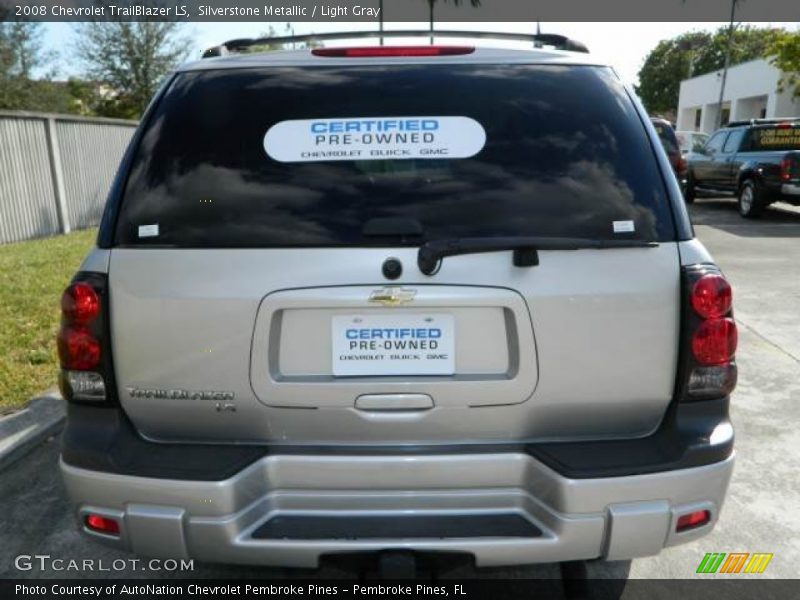 Silverstone Metallic / Light Gray 2008 Chevrolet TrailBlazer LS