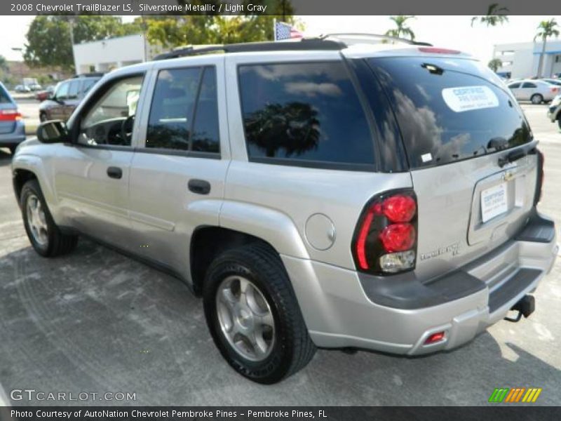 Silverstone Metallic / Light Gray 2008 Chevrolet TrailBlazer LS