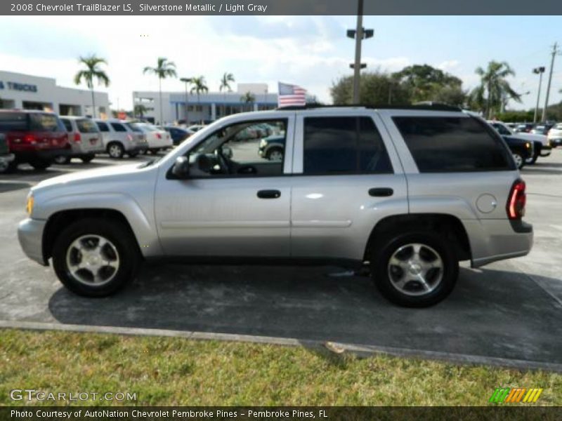 Silverstone Metallic / Light Gray 2008 Chevrolet TrailBlazer LS