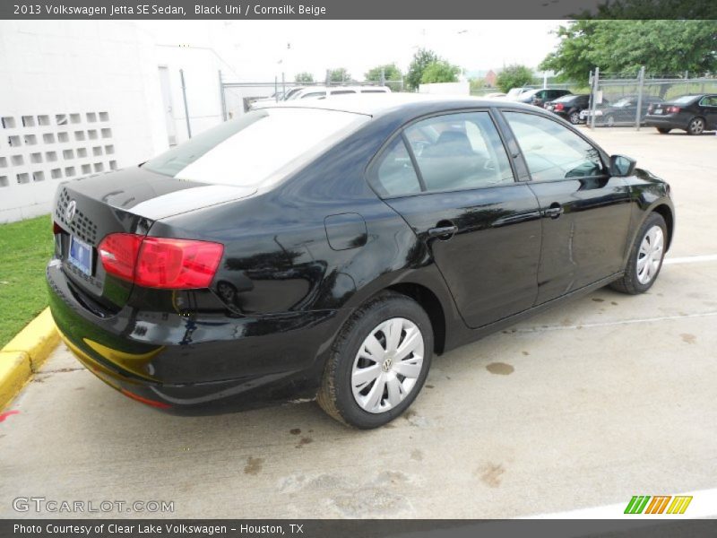 Black Uni / Cornsilk Beige 2013 Volkswagen Jetta SE Sedan