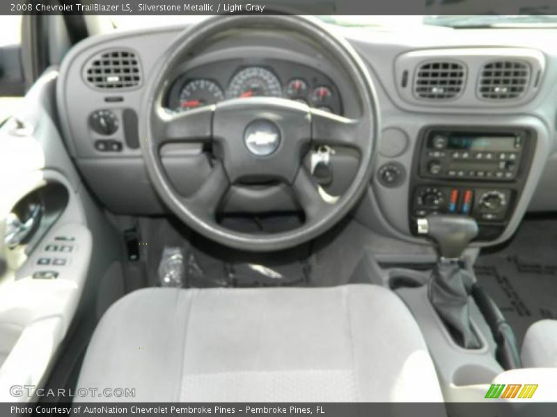 Silverstone Metallic / Light Gray 2008 Chevrolet TrailBlazer LS