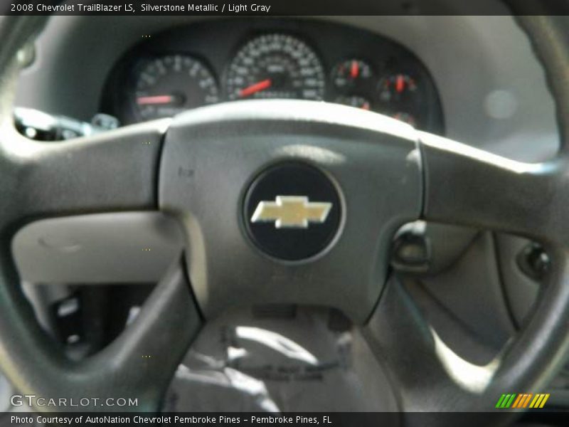 Silverstone Metallic / Light Gray 2008 Chevrolet TrailBlazer LS