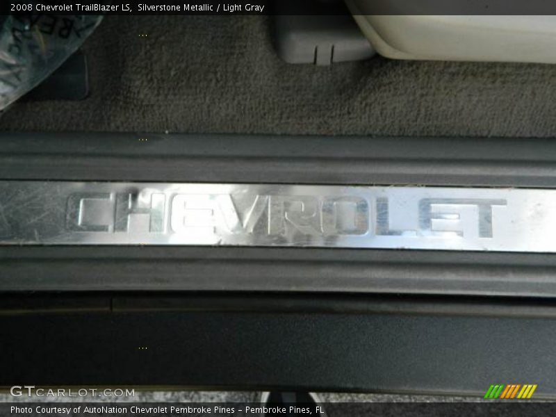 Silverstone Metallic / Light Gray 2008 Chevrolet TrailBlazer LS