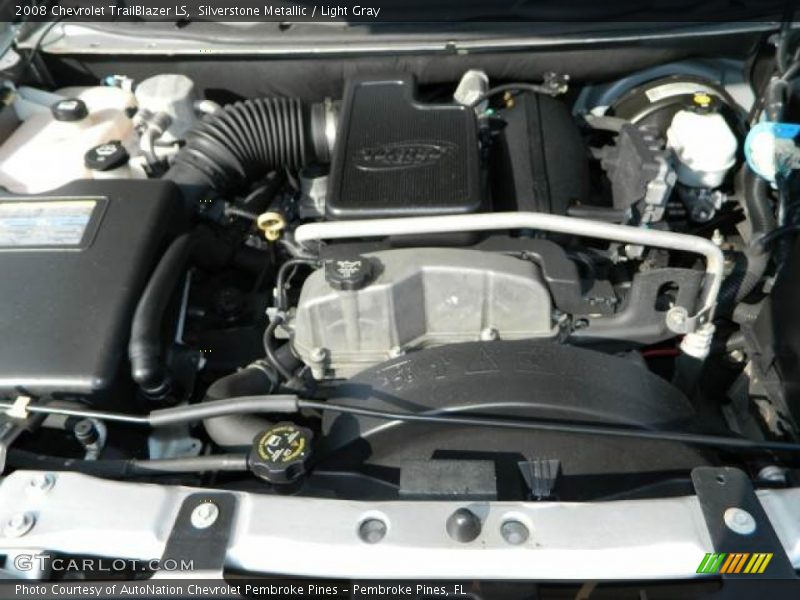Silverstone Metallic / Light Gray 2008 Chevrolet TrailBlazer LS