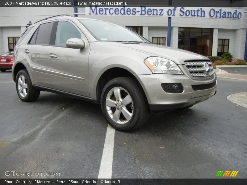Pewter Metallic / Macadamia 2007 Mercedes-Benz ML 500 4Matic