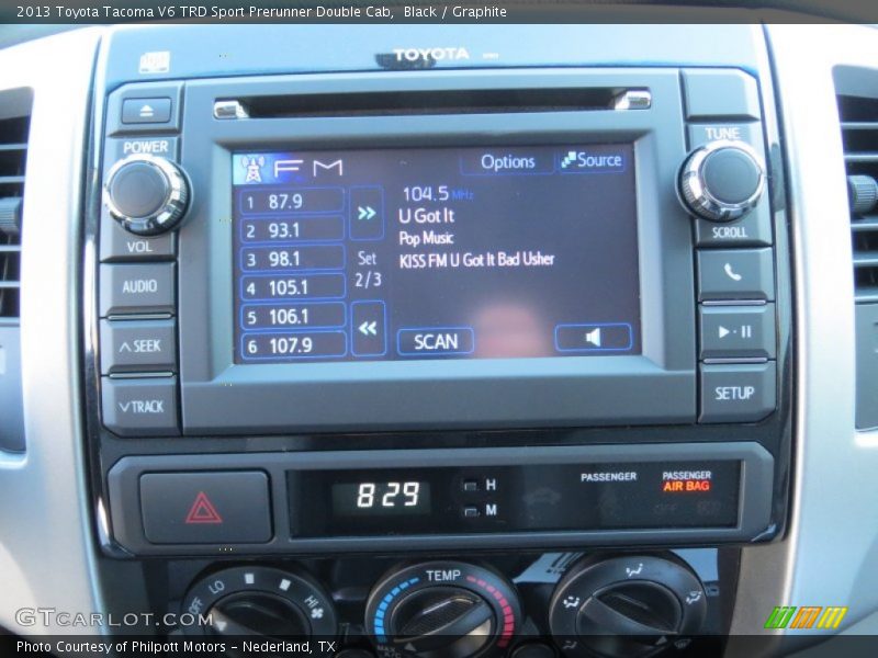 Black / Graphite 2013 Toyota Tacoma V6 TRD Sport Prerunner Double Cab