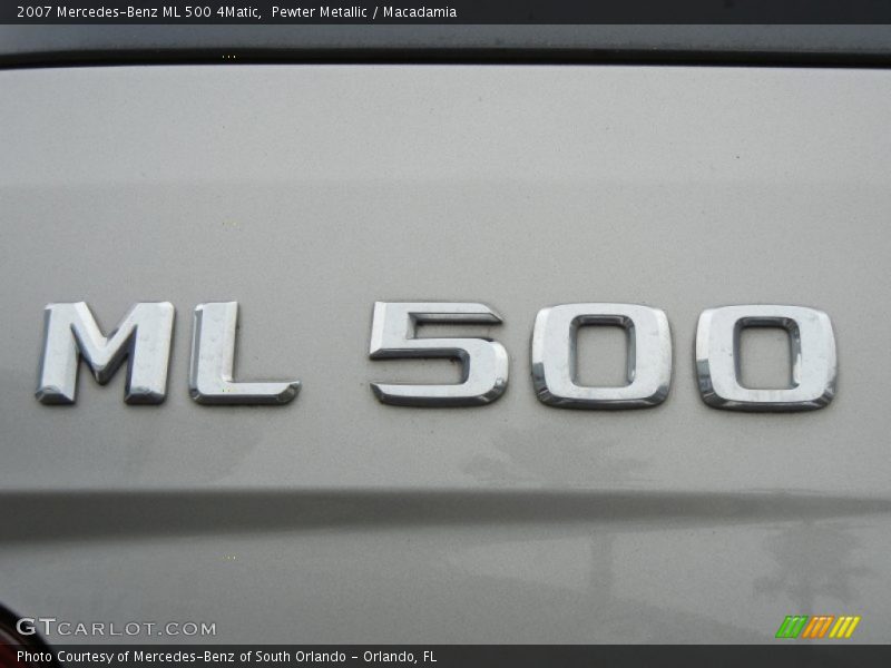 Pewter Metallic / Macadamia 2007 Mercedes-Benz ML 500 4Matic