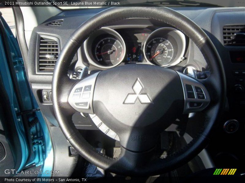 Laguna Blue Metallic / Black 2011 Mitsubishi Outlander Sport SE