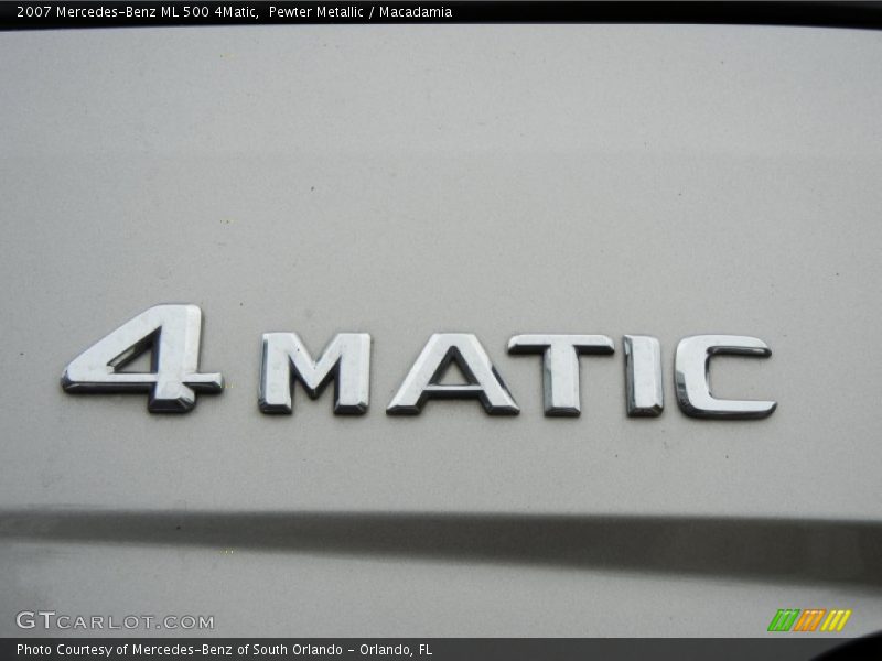 Pewter Metallic / Macadamia 2007 Mercedes-Benz ML 500 4Matic