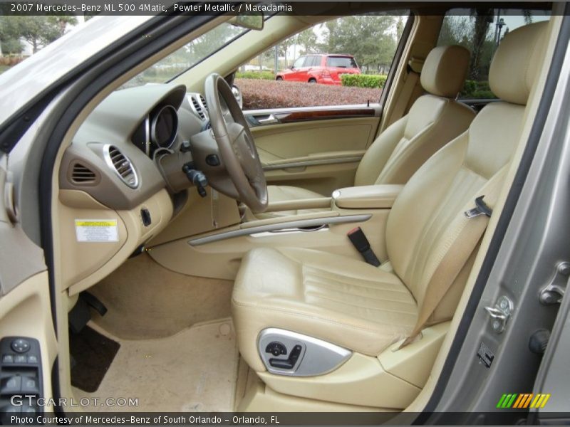 Pewter Metallic / Macadamia 2007 Mercedes-Benz ML 500 4Matic
