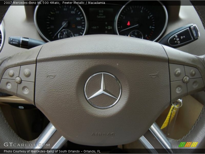 Pewter Metallic / Macadamia 2007 Mercedes-Benz ML 500 4Matic