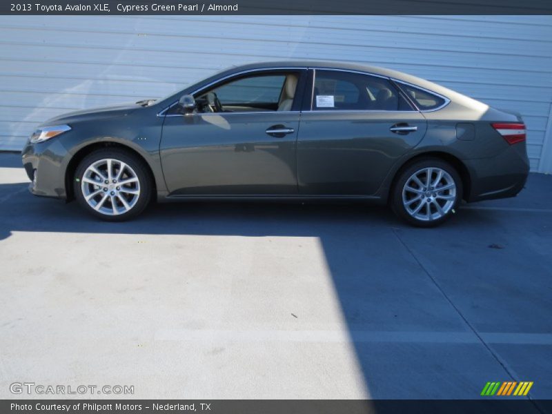 Cypress Green Pearl / Almond 2013 Toyota Avalon XLE