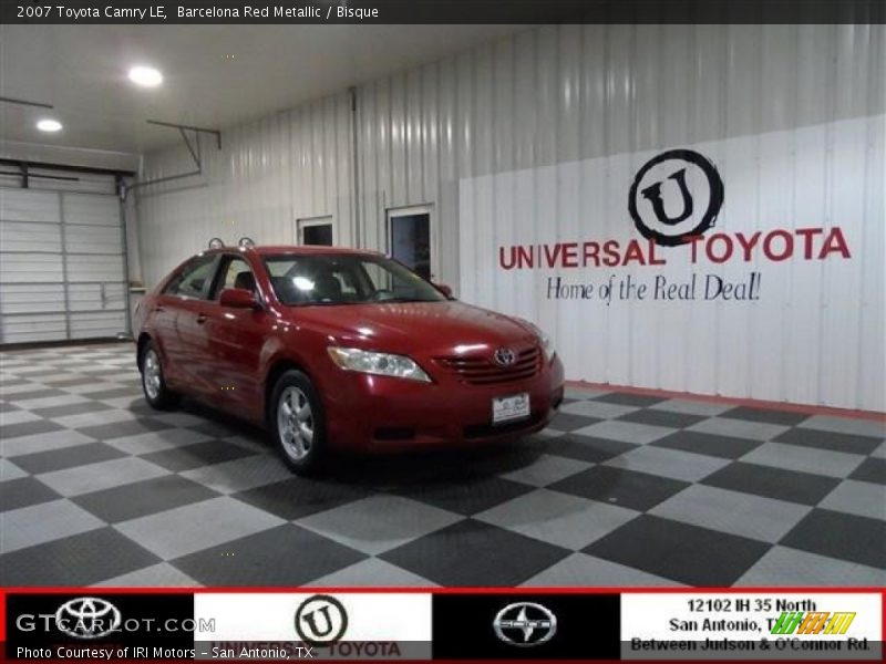 Barcelona Red Metallic / Bisque 2007 Toyota Camry LE