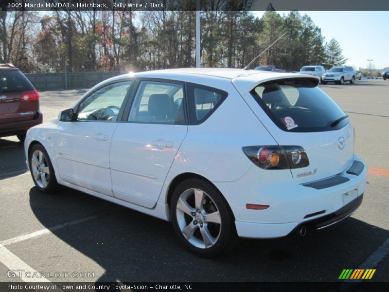Rally White / Black 2005 Mazda MAZDA3 s Hatchback