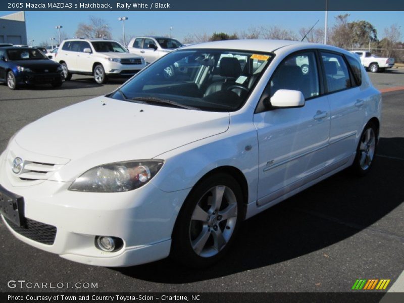 Rally White / Black 2005 Mazda MAZDA3 s Hatchback
