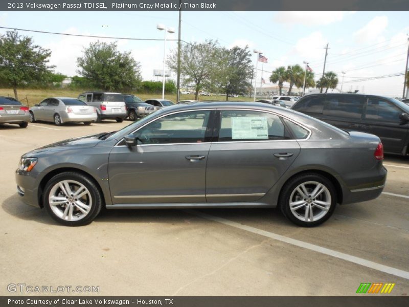 Platinum Gray Metallic / Titan Black 2013 Volkswagen Passat TDI SEL