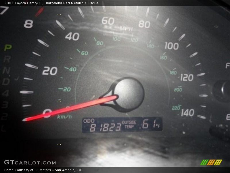 Barcelona Red Metallic / Bisque 2007 Toyota Camry LE