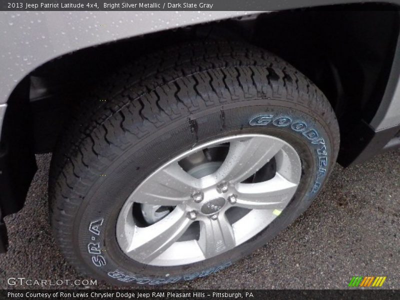 Bright Silver Metallic / Dark Slate Gray 2013 Jeep Patriot Latitude 4x4