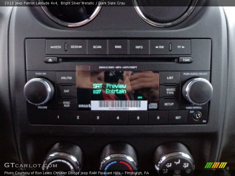 Bright Silver Metallic / Dark Slate Gray 2013 Jeep Patriot Latitude 4x4