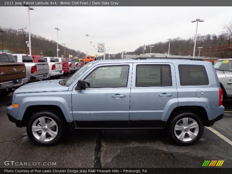 Winter Chill Pearl / Dark Slate Gray 2013 Jeep Patriot Latitude 4x4