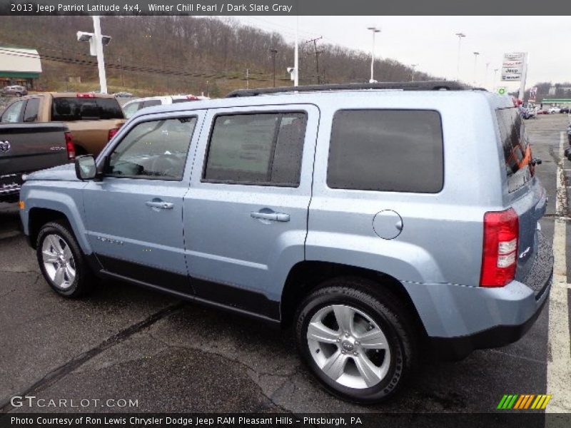 Winter Chill Pearl / Dark Slate Gray 2013 Jeep Patriot Latitude 4x4