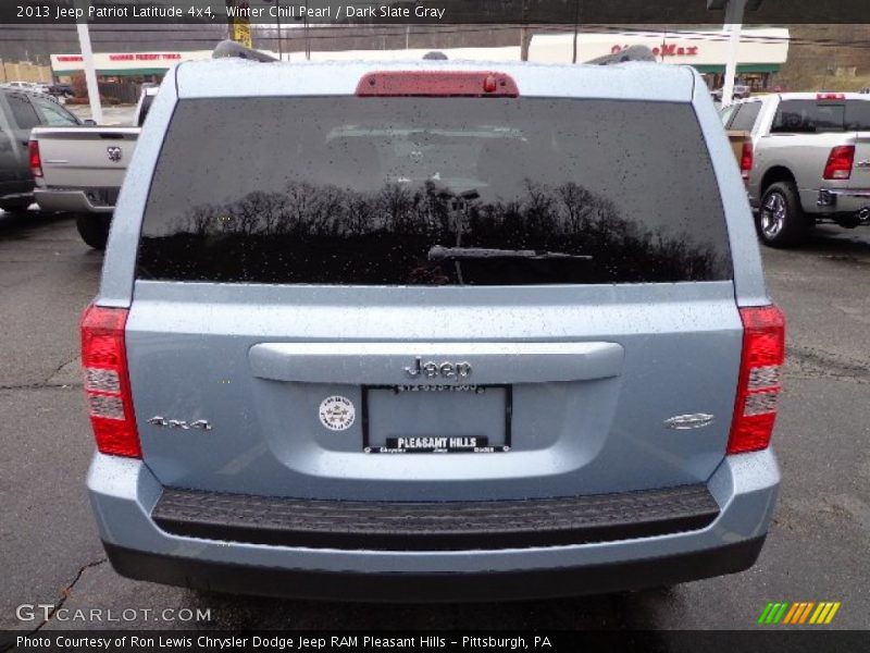 Winter Chill Pearl / Dark Slate Gray 2013 Jeep Patriot Latitude 4x4