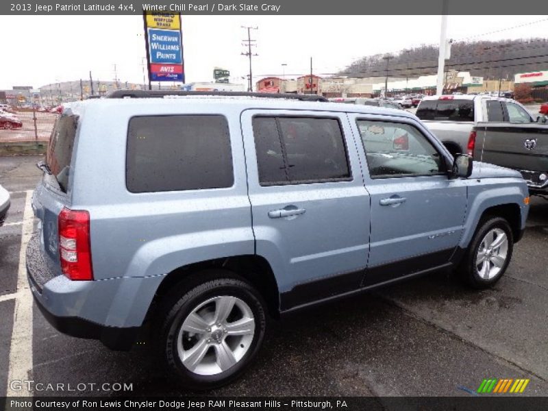 Winter Chill Pearl / Dark Slate Gray 2013 Jeep Patriot Latitude 4x4