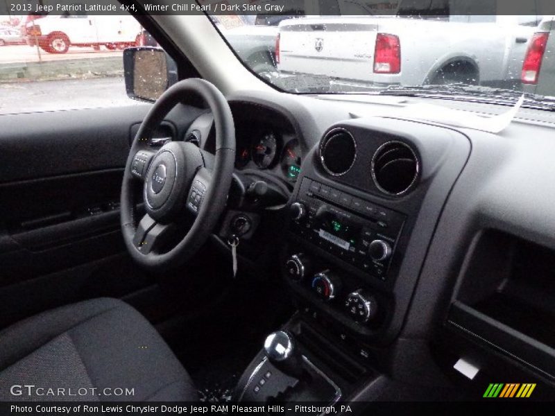 Winter Chill Pearl / Dark Slate Gray 2013 Jeep Patriot Latitude 4x4