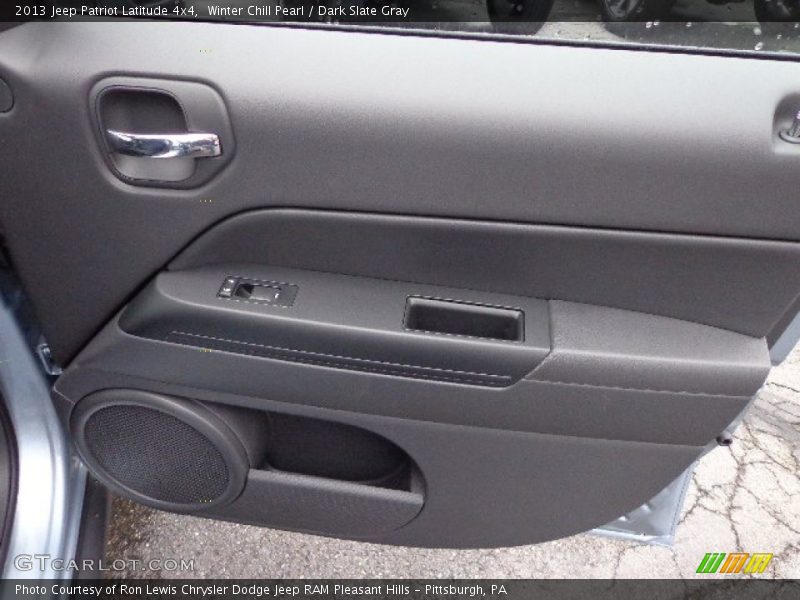 Winter Chill Pearl / Dark Slate Gray 2013 Jeep Patriot Latitude 4x4