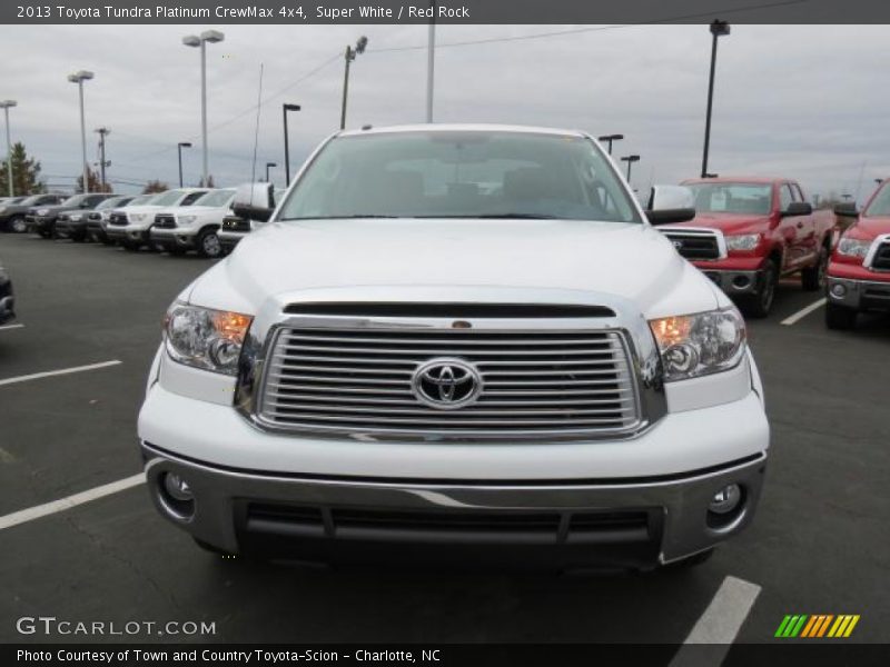 Super White / Red Rock 2013 Toyota Tundra Platinum CrewMax 4x4