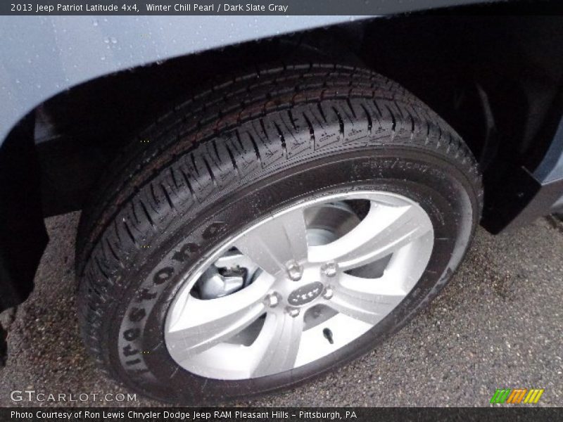 Winter Chill Pearl / Dark Slate Gray 2013 Jeep Patriot Latitude 4x4