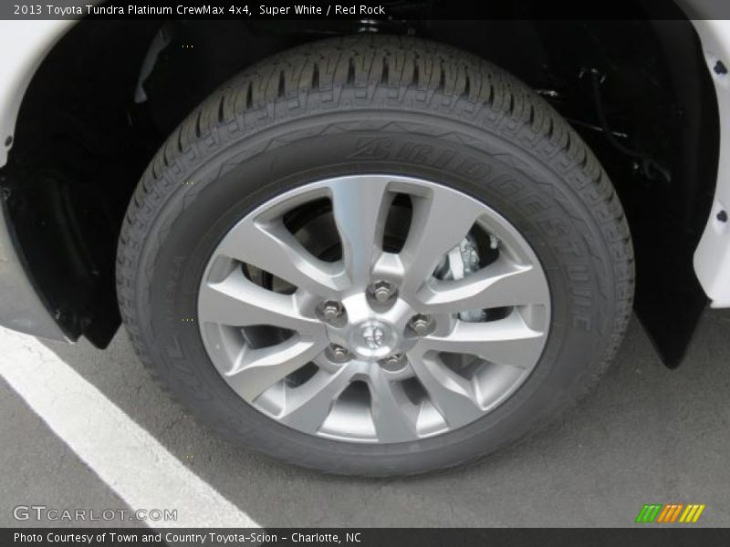 Super White / Red Rock 2013 Toyota Tundra Platinum CrewMax 4x4