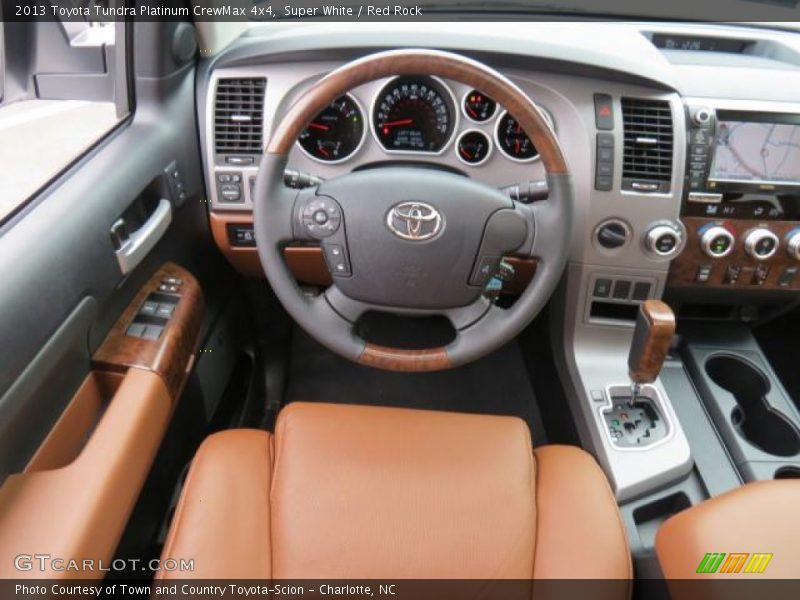 Super White / Red Rock 2013 Toyota Tundra Platinum CrewMax 4x4