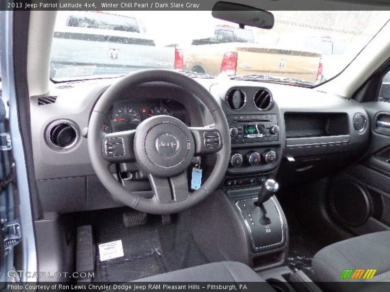Winter Chill Pearl / Dark Slate Gray 2013 Jeep Patriot Latitude 4x4