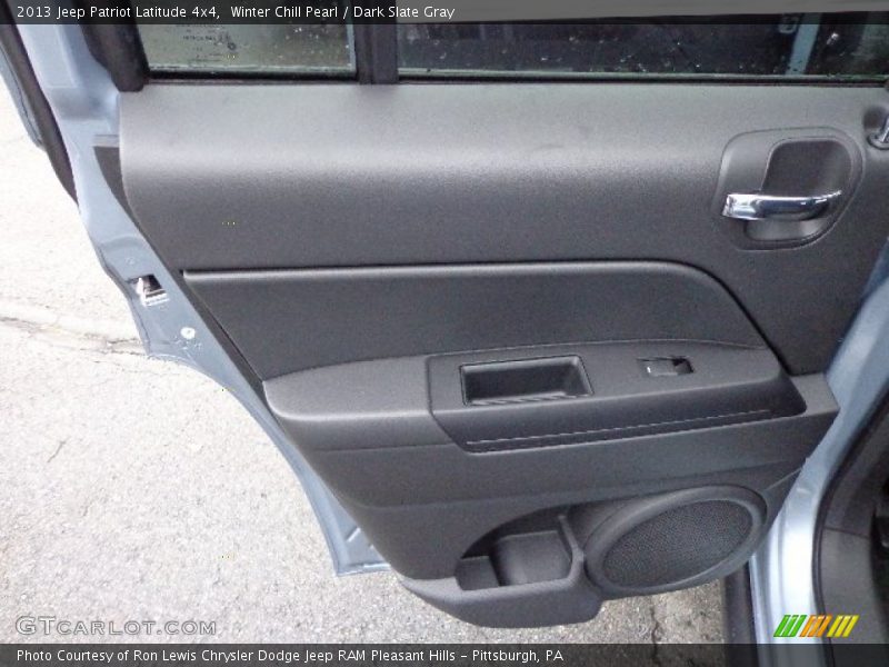 Winter Chill Pearl / Dark Slate Gray 2013 Jeep Patriot Latitude 4x4