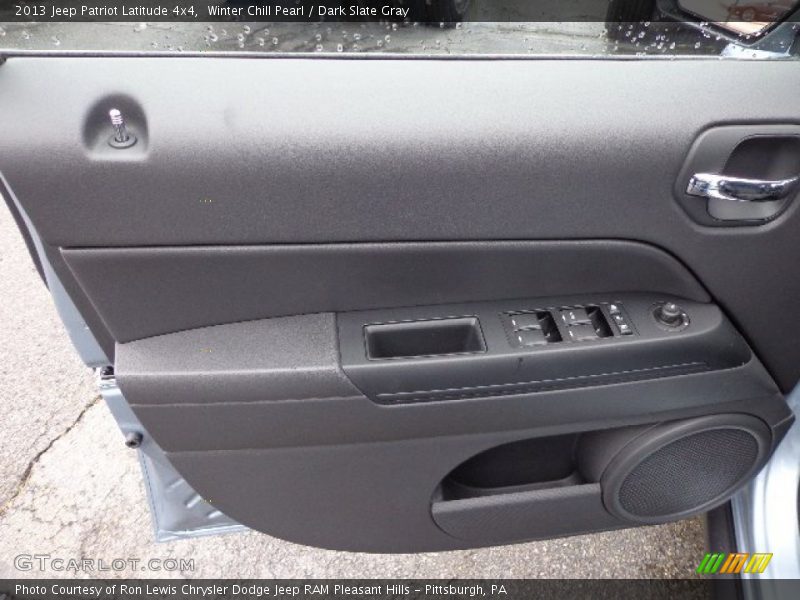 Winter Chill Pearl / Dark Slate Gray 2013 Jeep Patriot Latitude 4x4