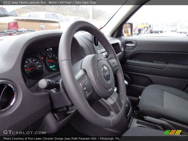 Winter Chill Pearl / Dark Slate Gray 2013 Jeep Patriot Latitude 4x4